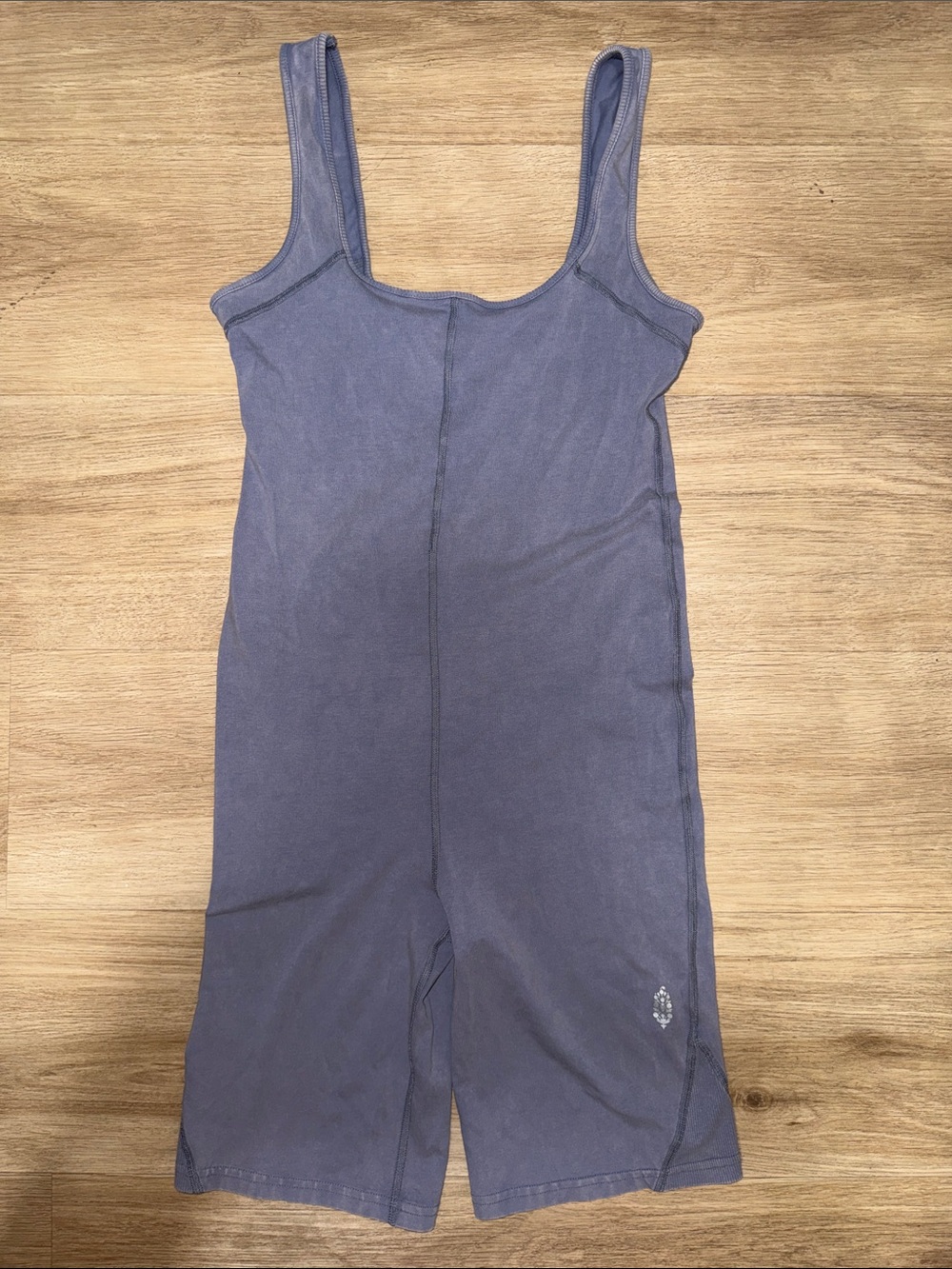 FP Movement by Free People Slate Blue Tank Romper